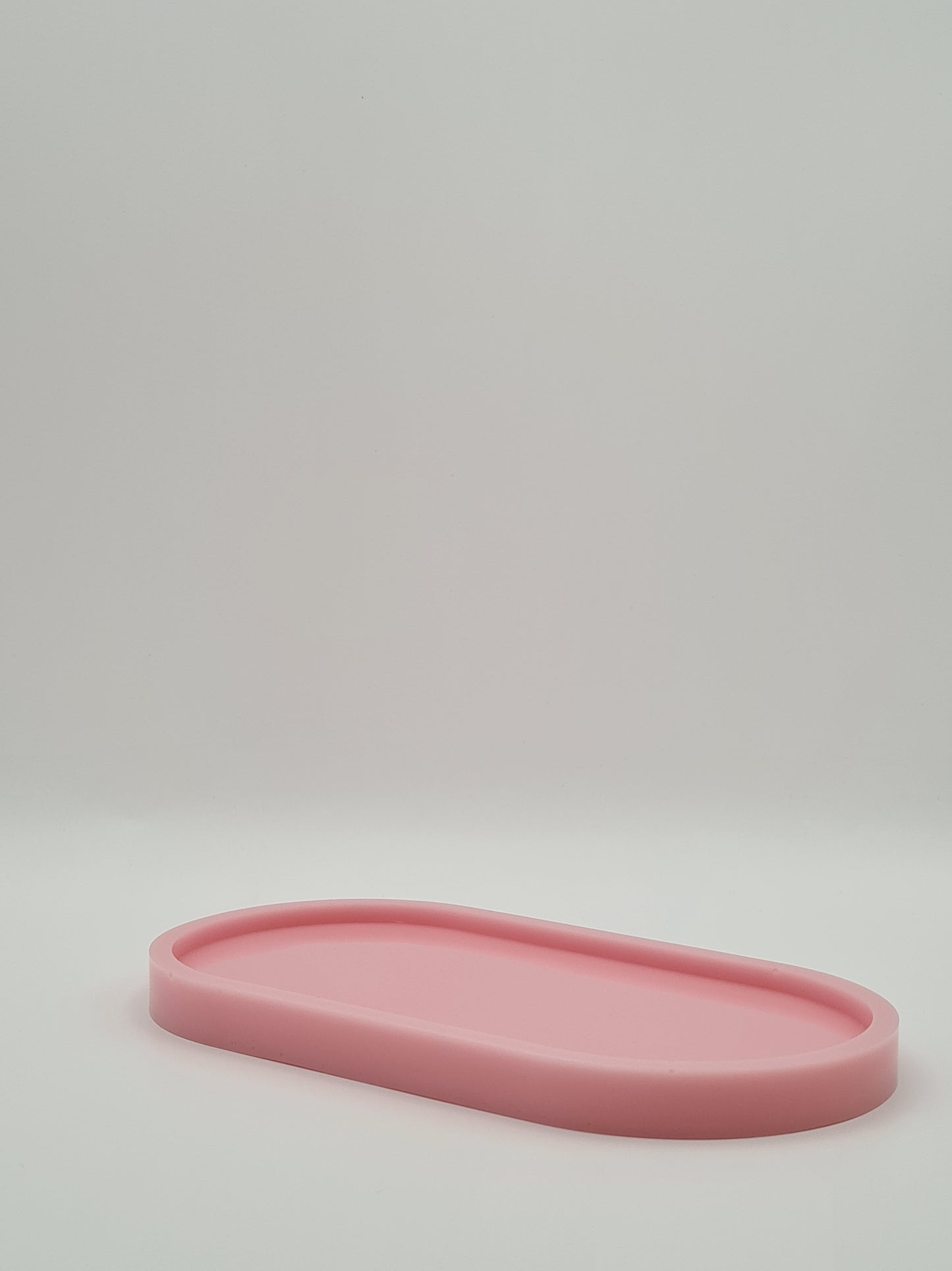 plateau ovale rose