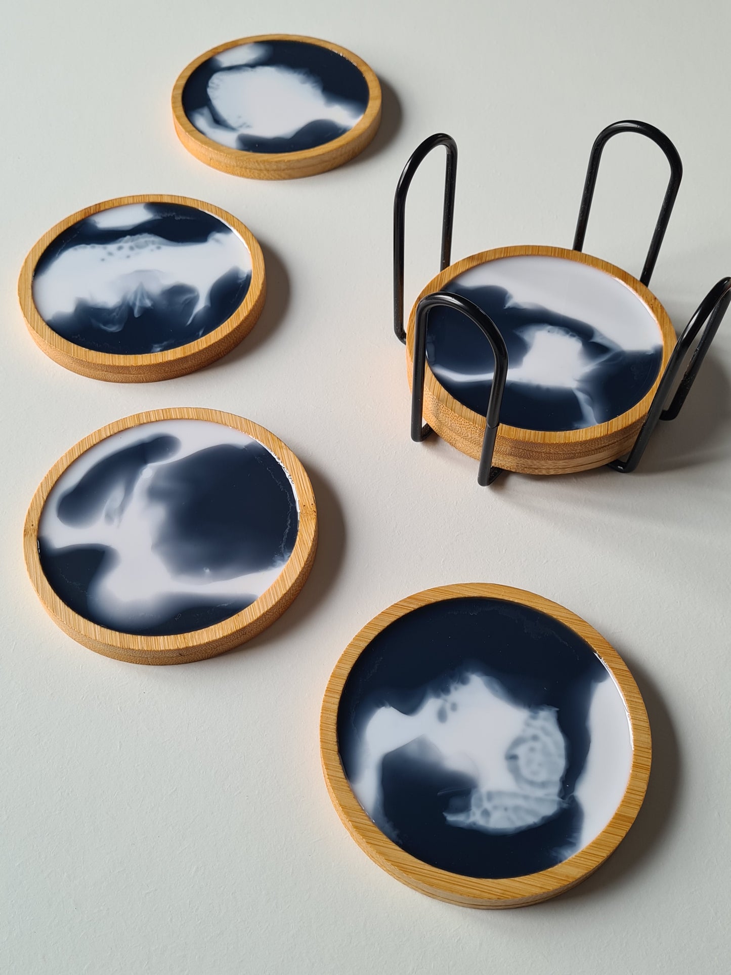6 dessous de verres + support de rangement