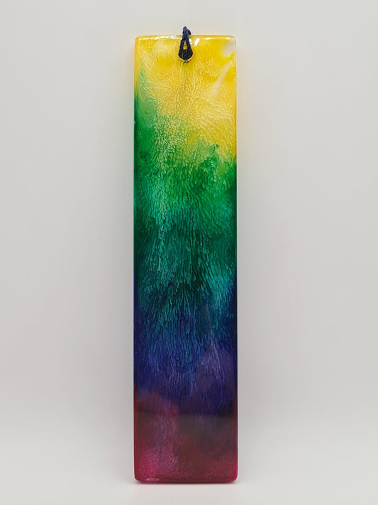 Marque page en resine multicolore