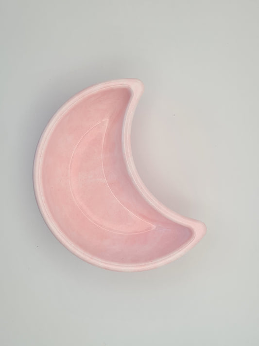 Vide poche lune rose et blanc
